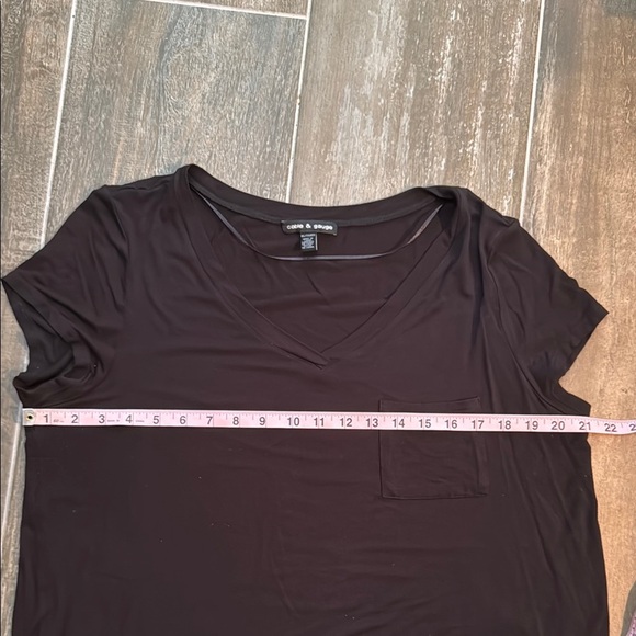 Cable & Gauge Black Relaxed Fit Short Sleeve Tee - Picture 4 of 6